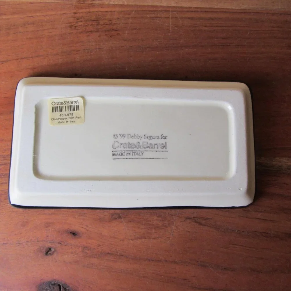 3 for $24 - debby segura for crate & barrel 430-978 1999 italy plate (W6351)